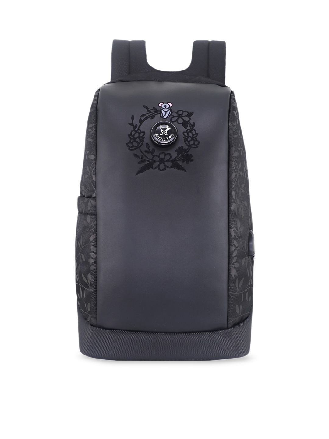 Arctic Fox Unisex Black Printed Laptop Bag-image-43