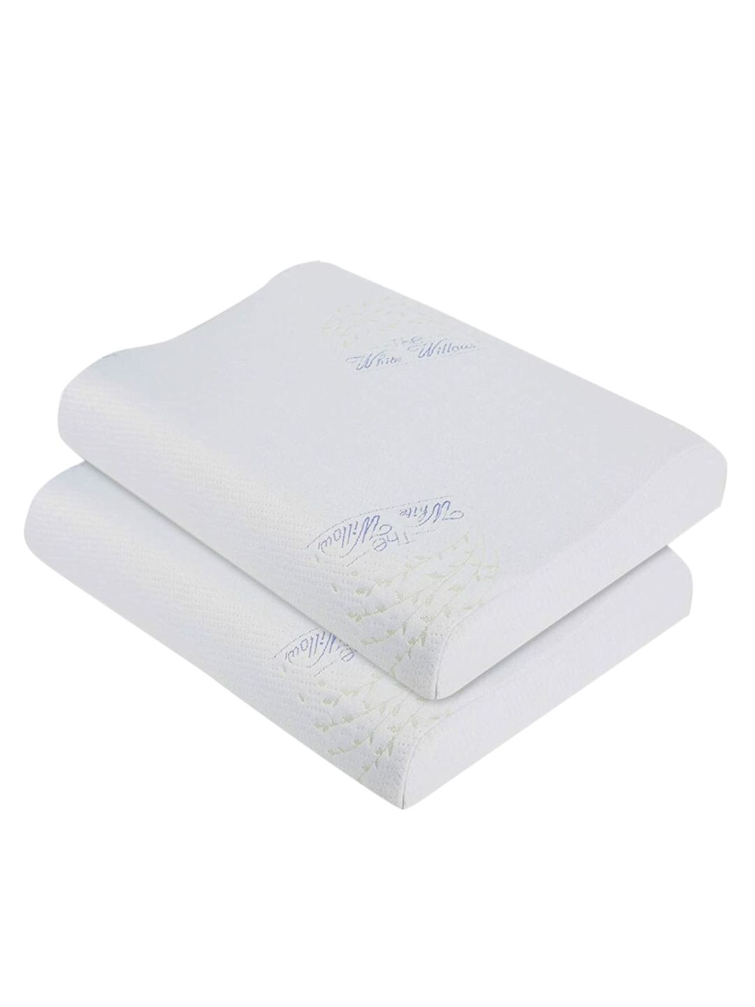The White Willow White Solid Memory Foam Contour Pillow-picture-37