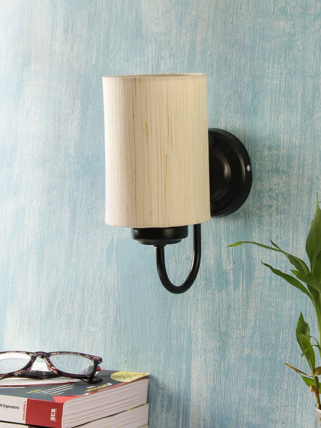 Devansh Off-White Solid Contemporary Wallchiere Lamp-image-39