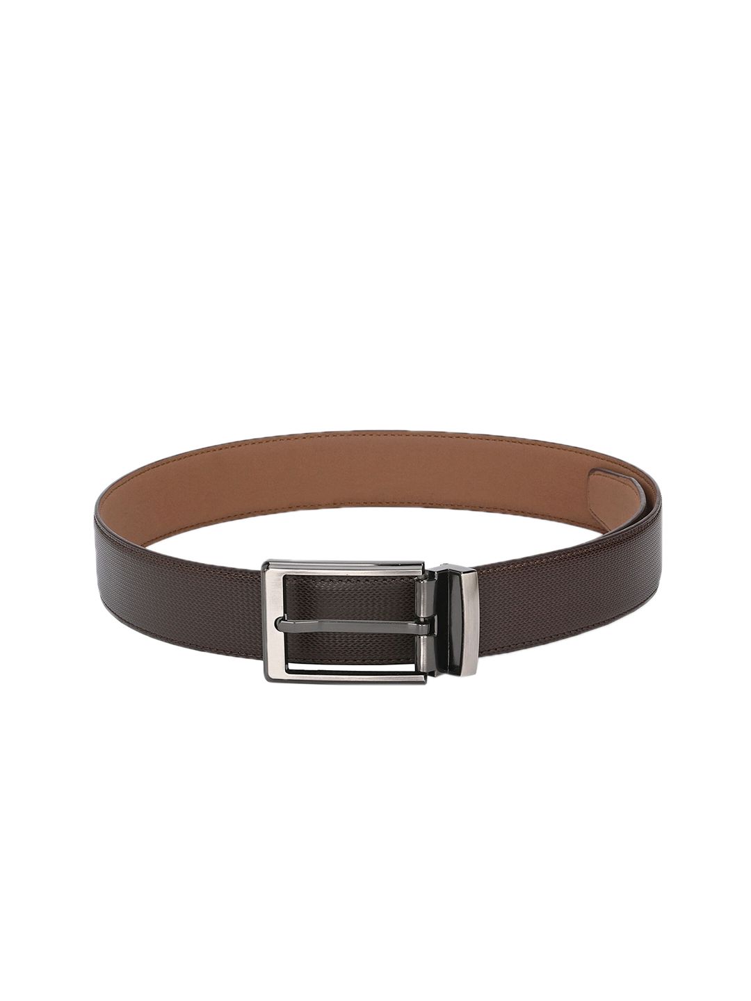 Calvadoss Men Brown Textured Belt-picture-27