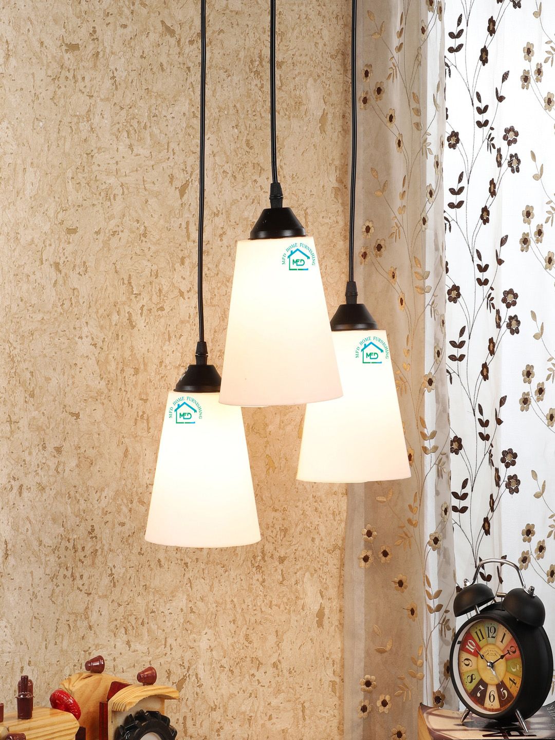 MFD HOME FURNISHING White Solid Cluster Light-image-26