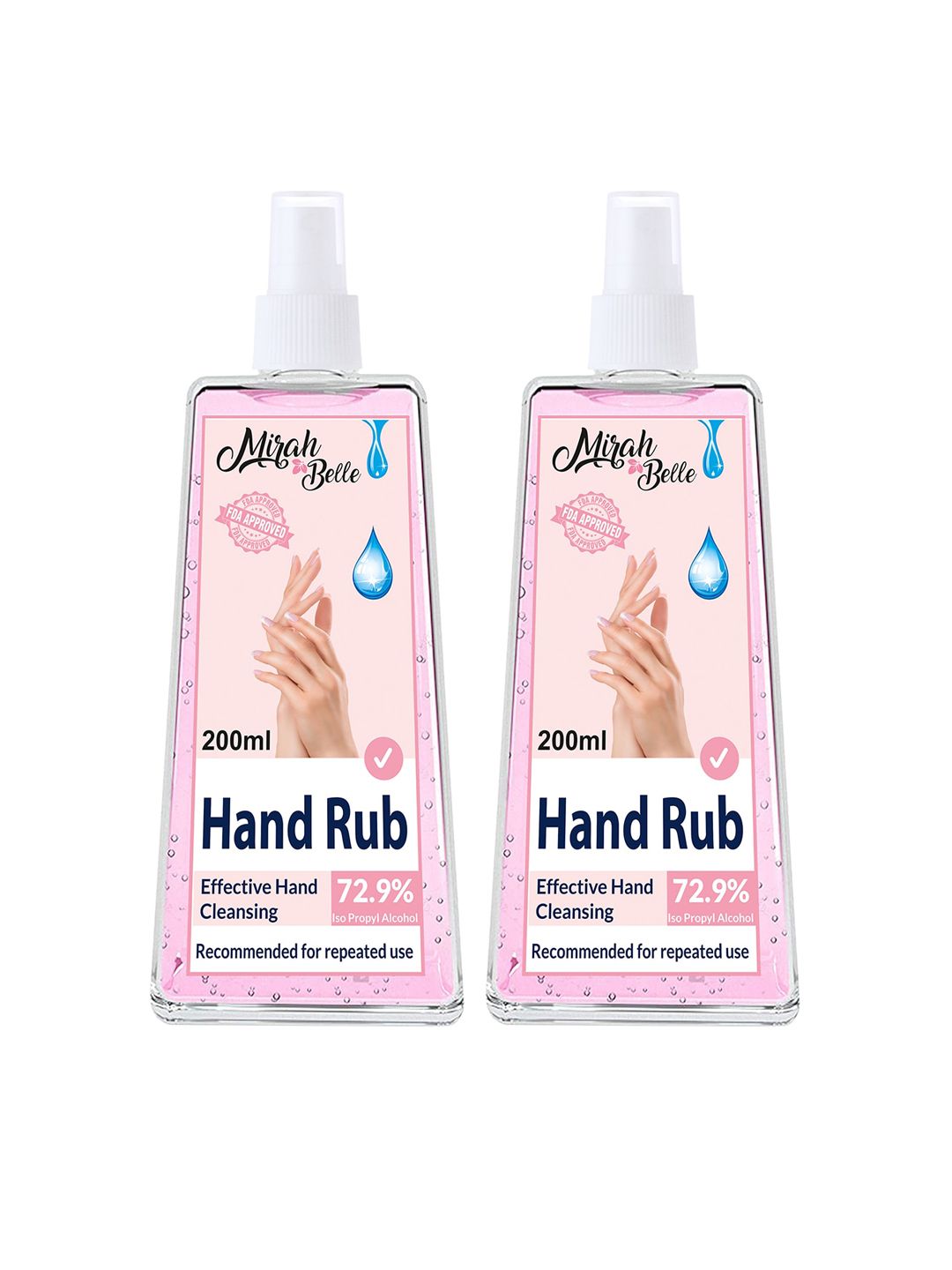 Mirah Belle Pack of 2 Hand Rub Sanitizer Spray 200 ml-picture-15