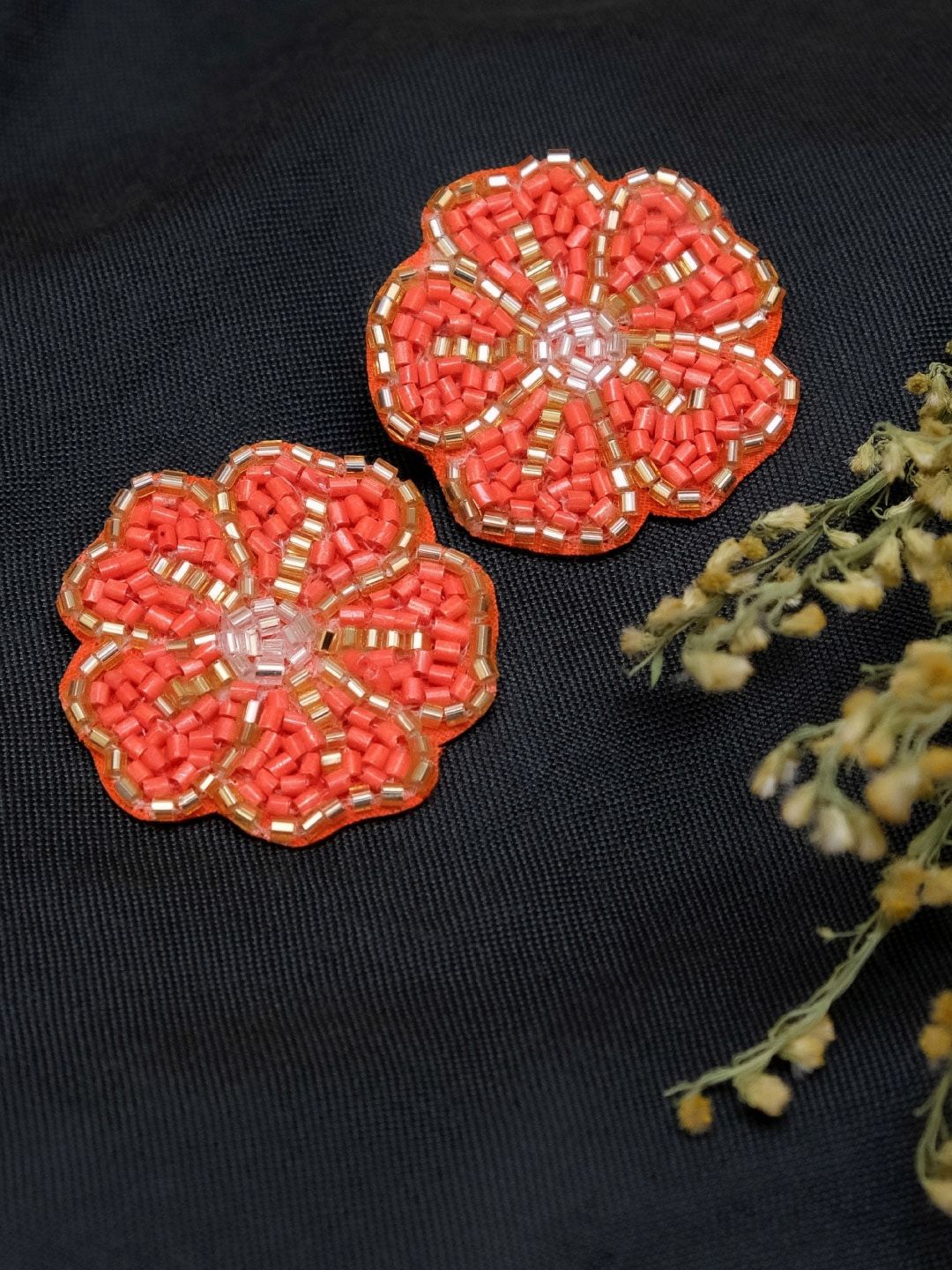 Crunchy Fashion Orange Contemporary Studs-picture-34