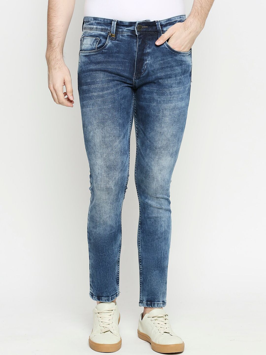 Basics Men Blue Super Skinny Fit Jeans-picture-6