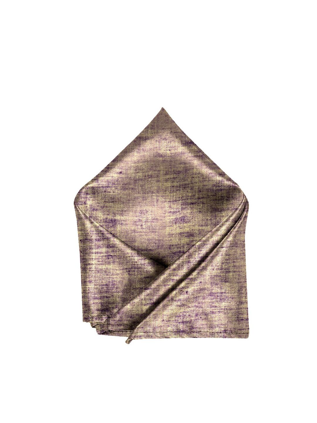 Blacksmith Men Purple & Gold-Coloured Woven-Design Pocket Square-picture-12