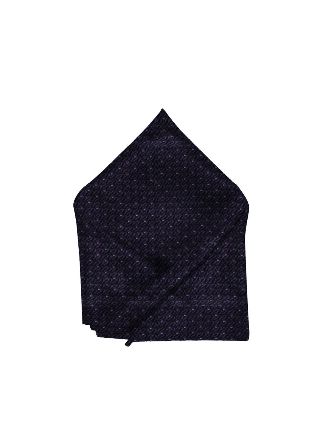 Blacksmith Men Navy Blue & Purple Self-Design Pocket Square-picture-46