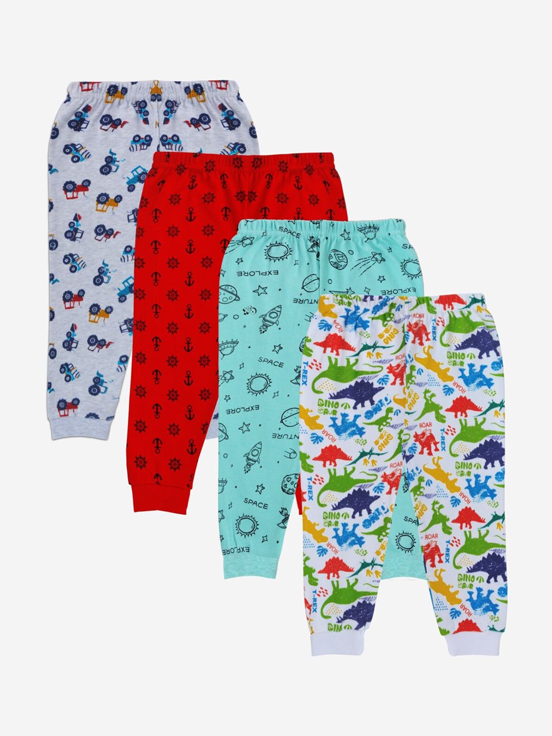 x2o Infant Kids Pack Of 4 Printed Lounge Pants-picture-46