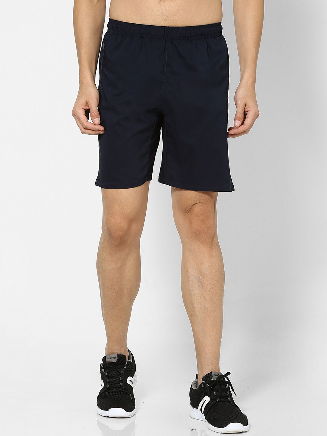 Domyos by Decathlon Men Navy Blue Fitness Training Shorts with Zip Pocket-image-19