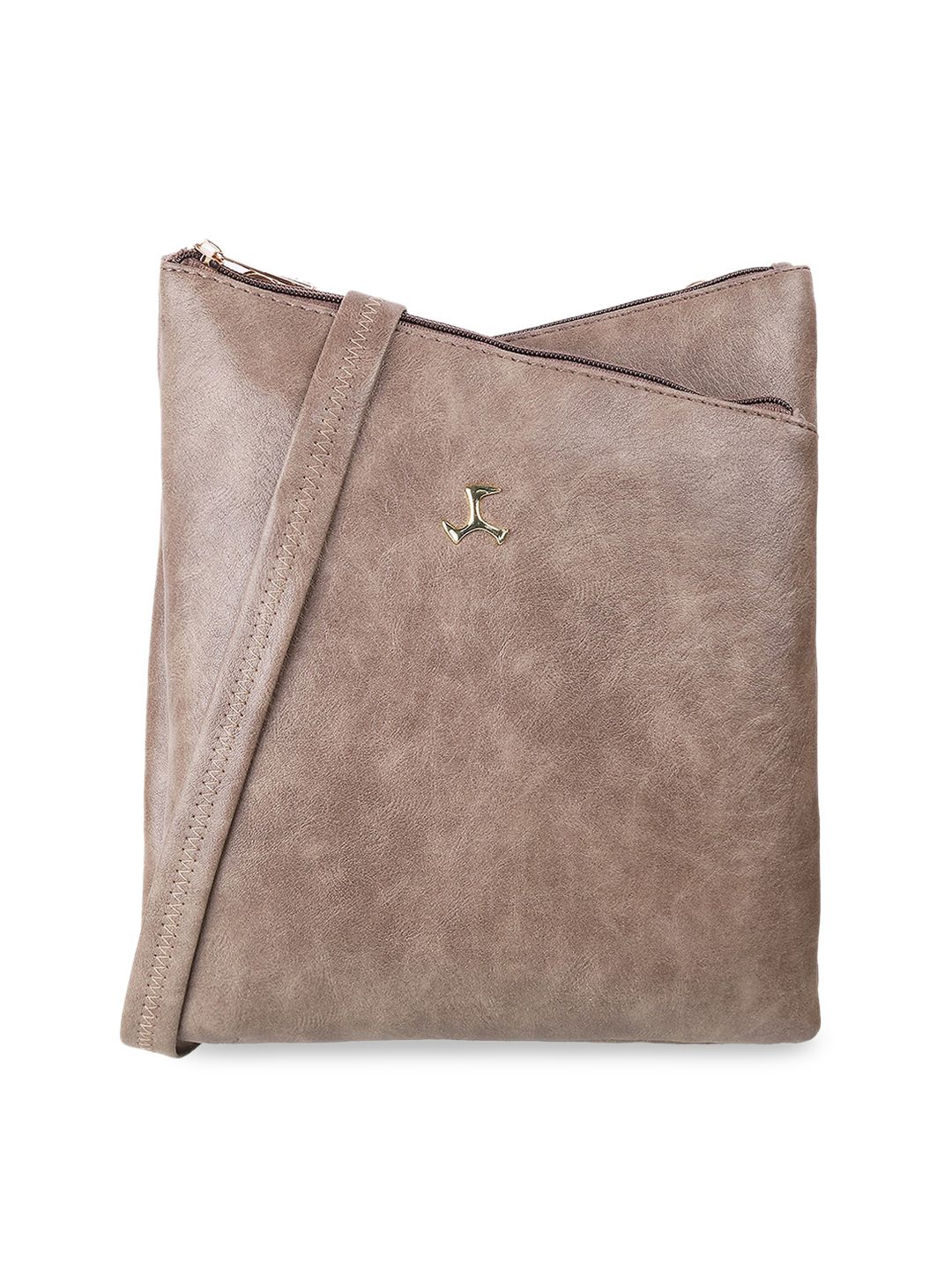 Mochi Women Brown Textured Sling Bag-picture-31