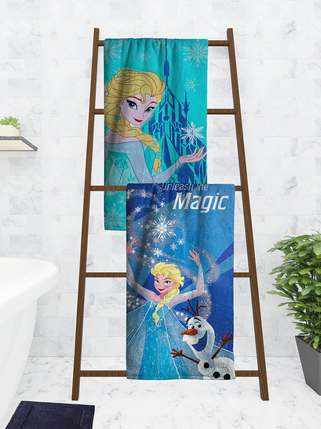 Athom Trendz Kids Set Of 2 Disney Printed 350 GSM Bath Towels-picture-28
