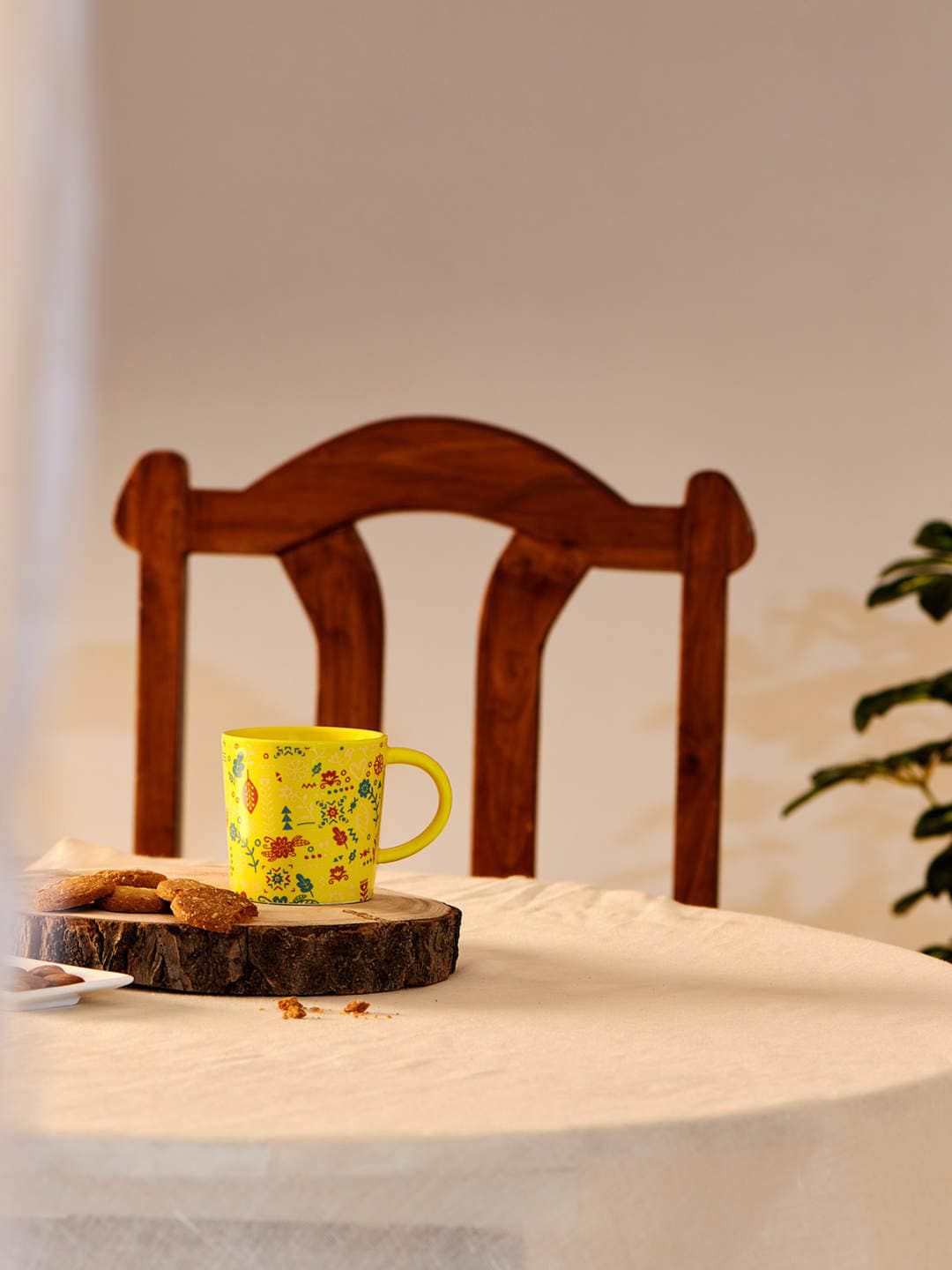Chumbak Yellow Printed Ceramic Mug-image-18