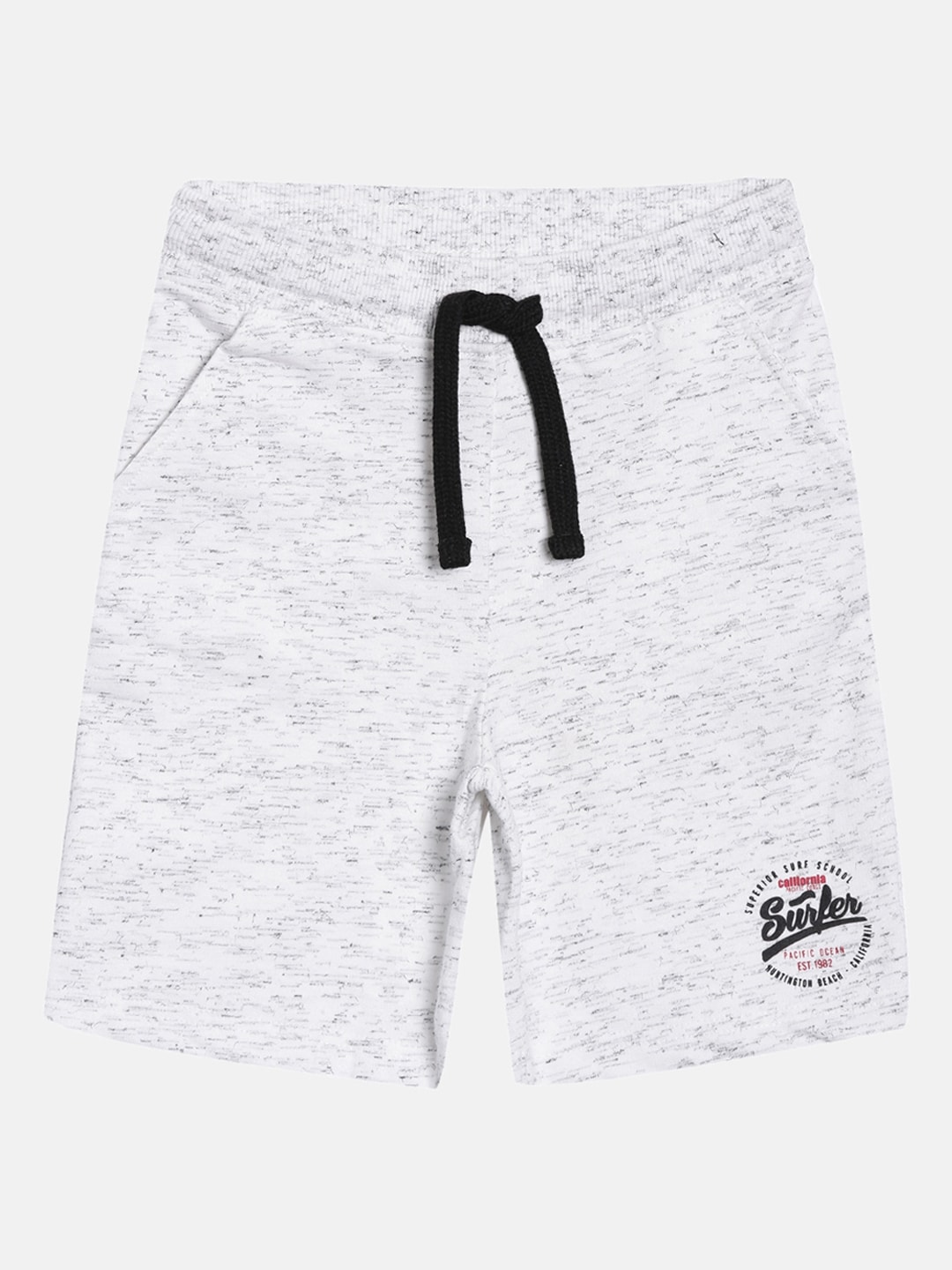 3PIN Boys White Solid Regular Fit Regular Shorts