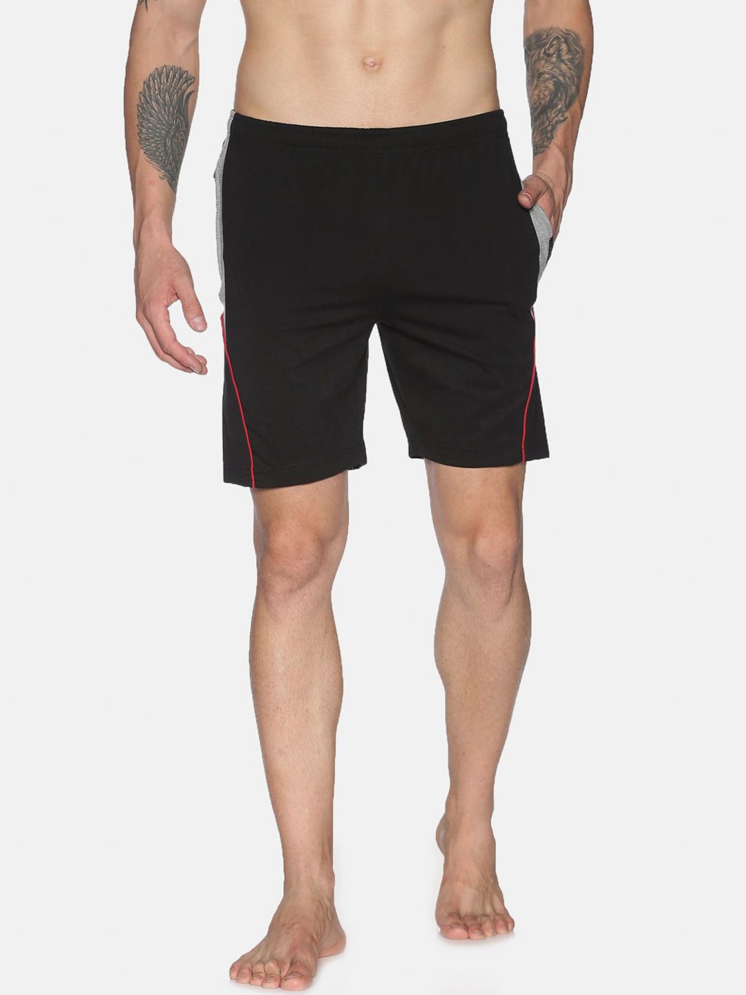 Dollar Men Black Solid Regular Fit Sports Shorts-picture-21