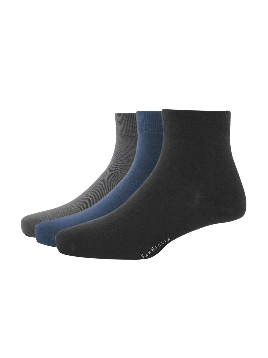 Van Heusen Men Pack of 3 Solid Above Ankle-Length Socks-picture-41