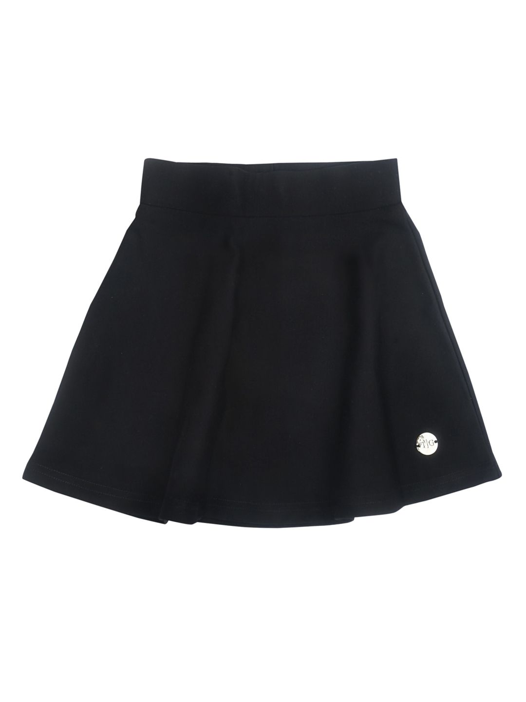 Tiny Girl Girls Black Solid Flared Mini Skirt-picture-25