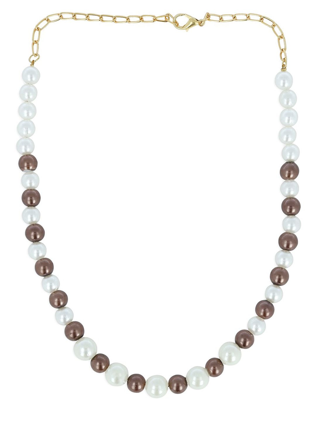 AKSHARA Girls Gold-Plated & White Handcrafted Necklace-picture-45