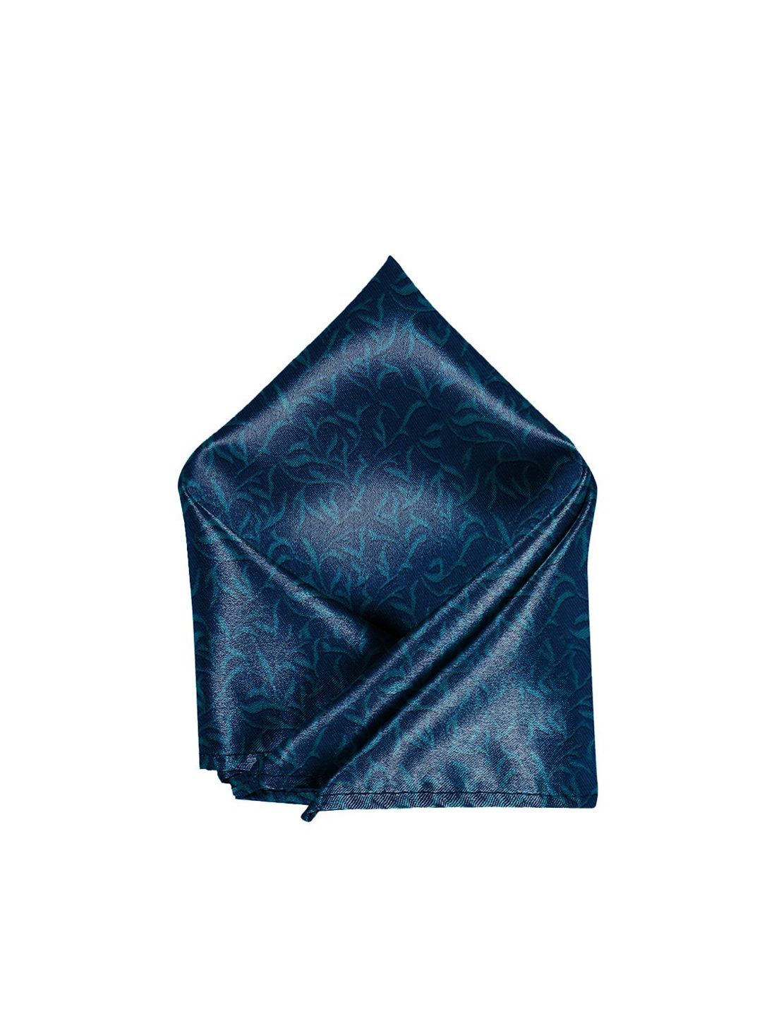 Blacksmith Men Blue Leaves Printed Pocket Square-picture-17