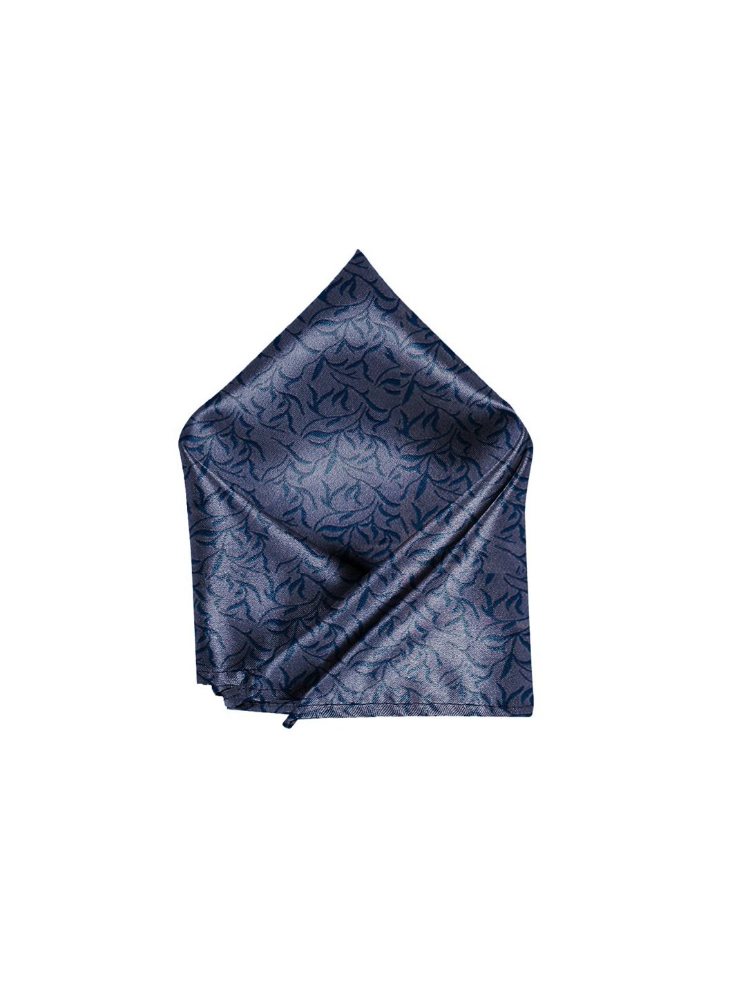 Blacksmith Men Grey & Blue Printed Linen Pocket Square-picture-44
