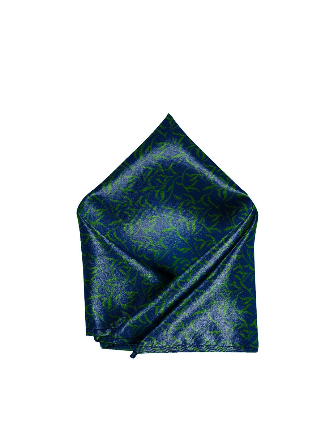Blacksmith Men Green & Blue Printed Linen Pocket Square-picture-29