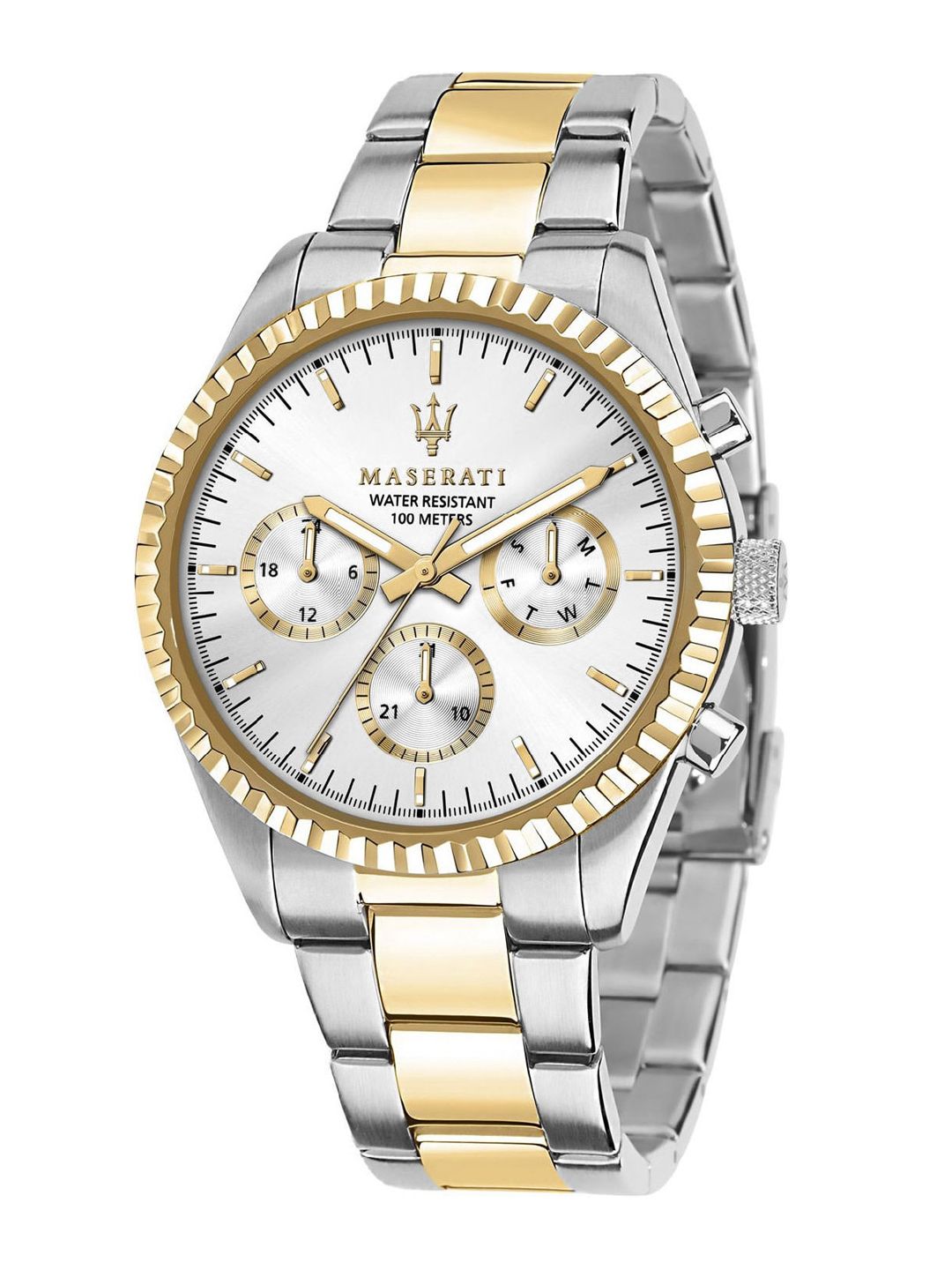 Maserati Men Silver-Toned Patterned Dial Stainless Steel Analogue Watch - R8853100021-picture-34