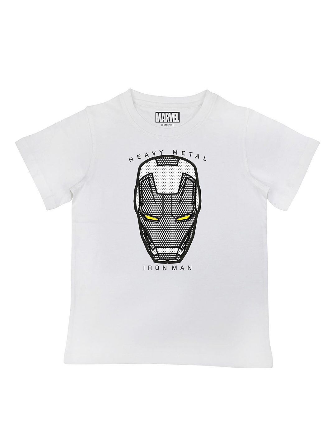 Marvel by Wear Your Mind Boys White Iron Man Printed T-shirt-picture-54