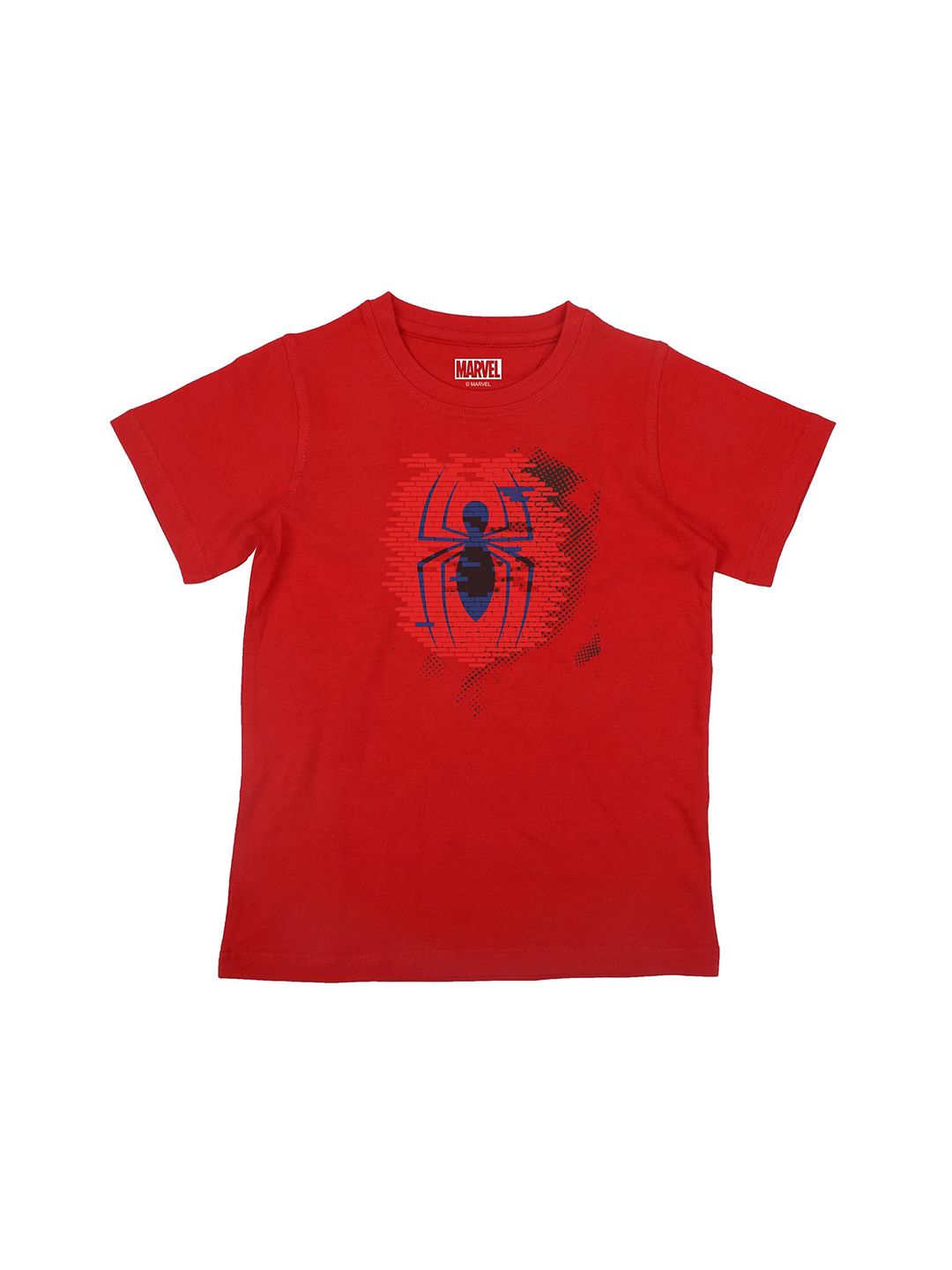 Marvel by Wear Your Mind Boys Blue Spiderman Printed Pure Cotton T-shirt-picture-17