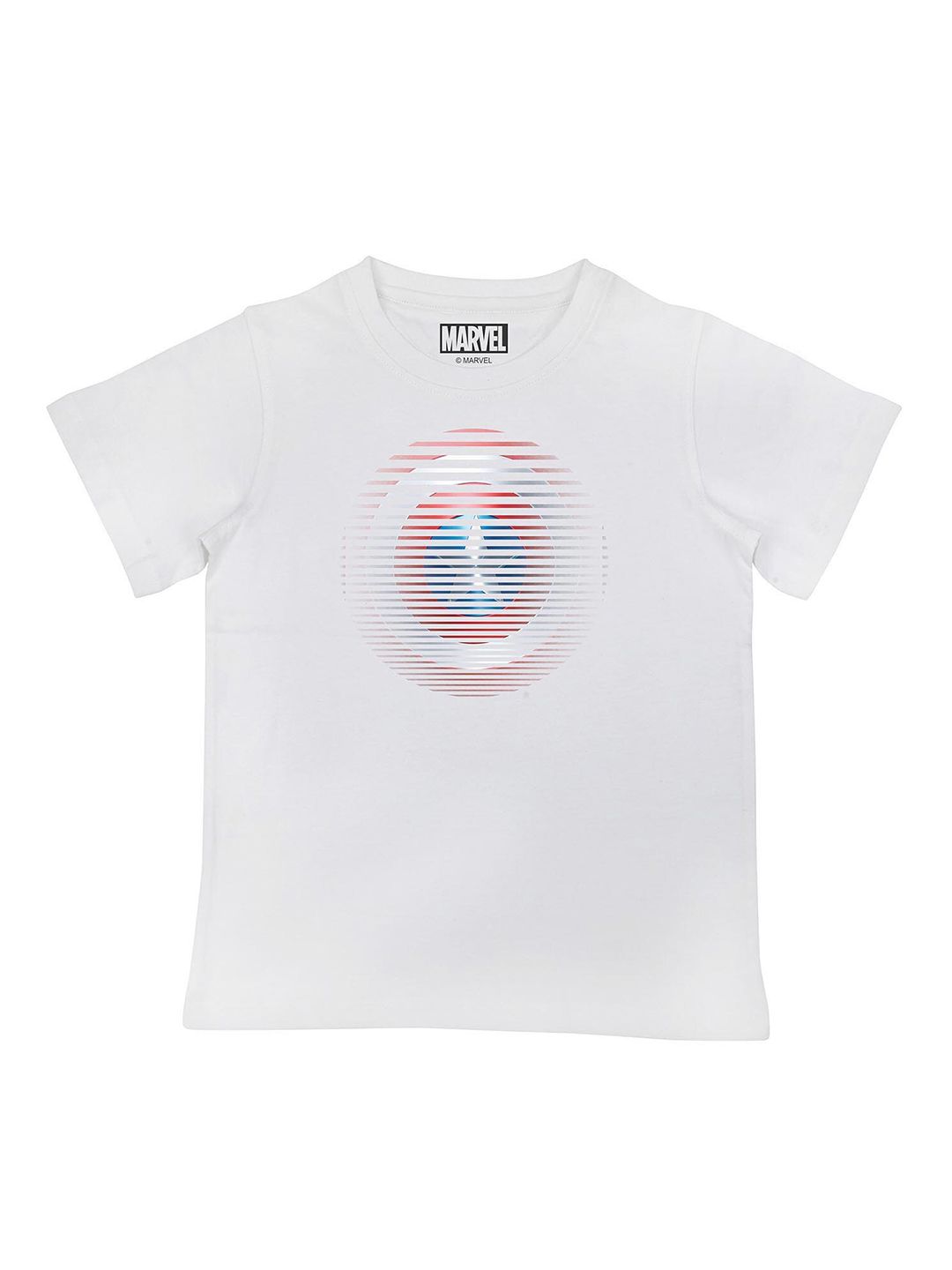 Marvel by Wear Your Mind Boys White Avengers Printed Pure Cotton T-shirt-picture-35