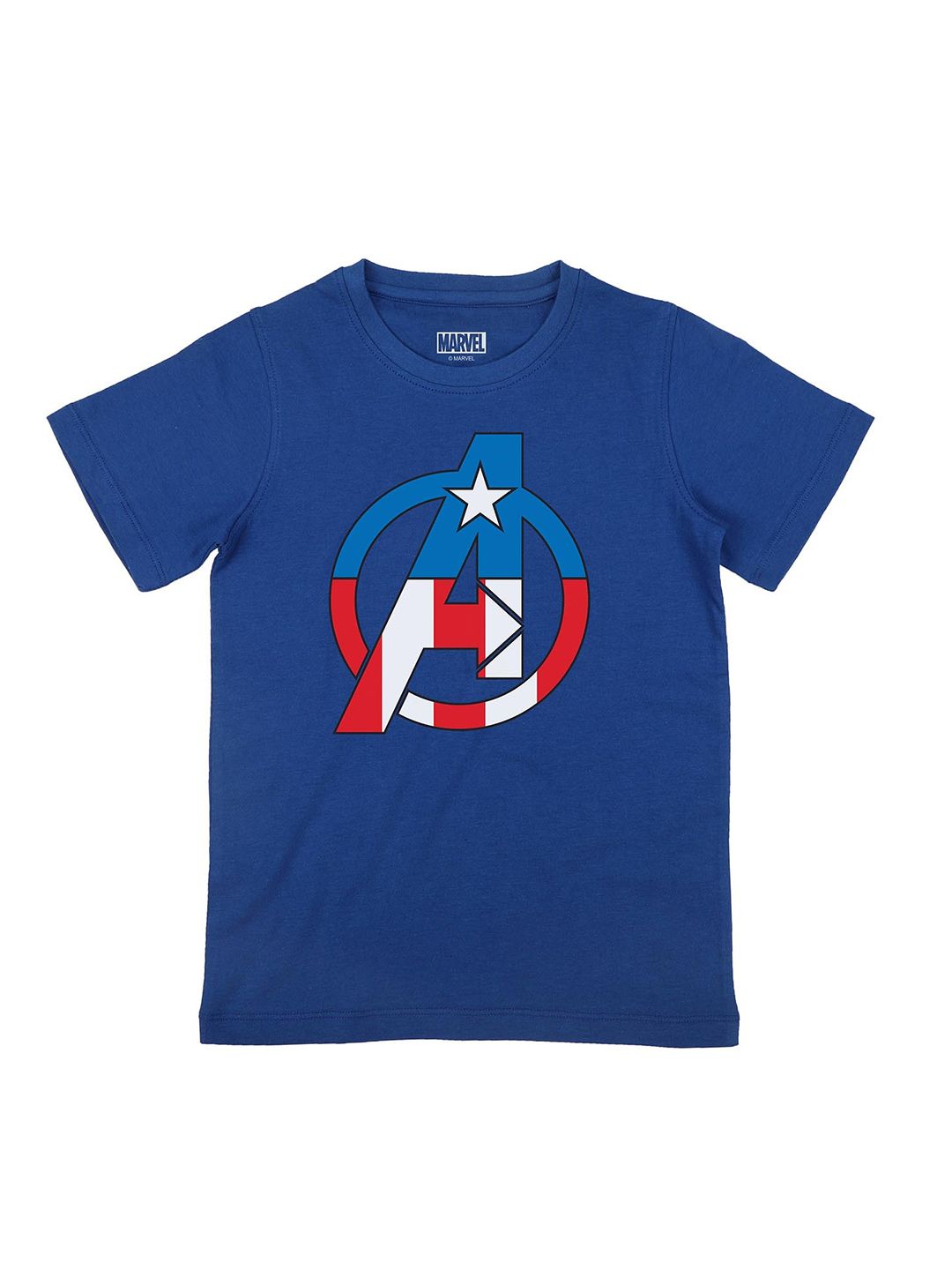 Marvel by Wear Your Mind Boys Blue Marvel Avengres Graphic Printed Cotton T-shirt-picture-17