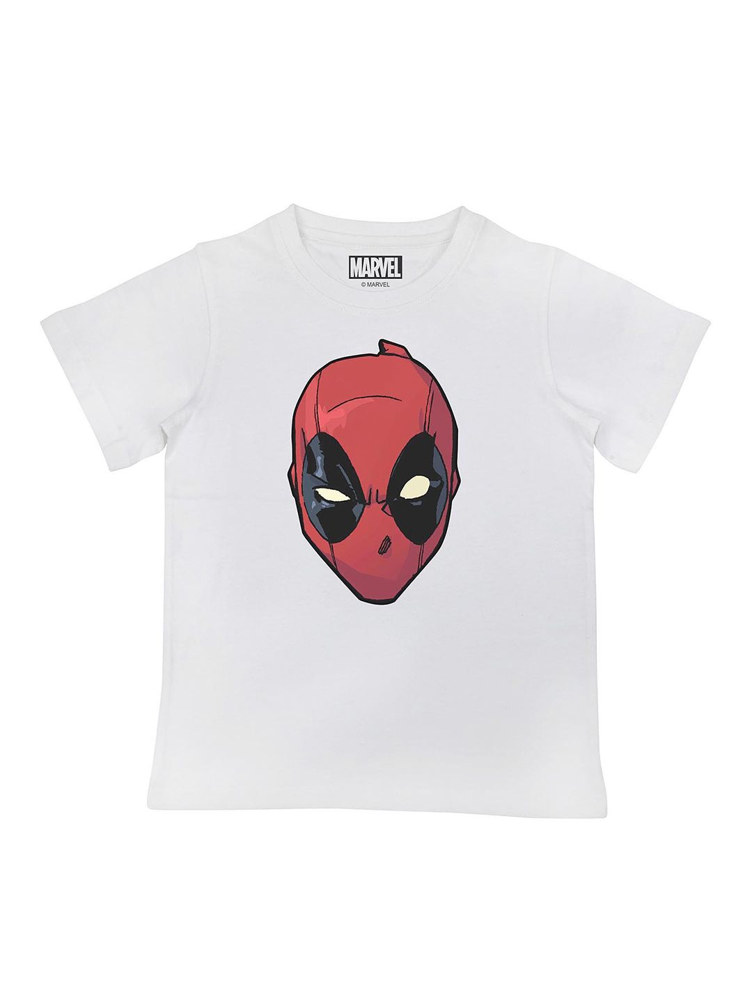Marvel by Wear Your Mind Boys White Deadpool Printed T-shirt-picture-22