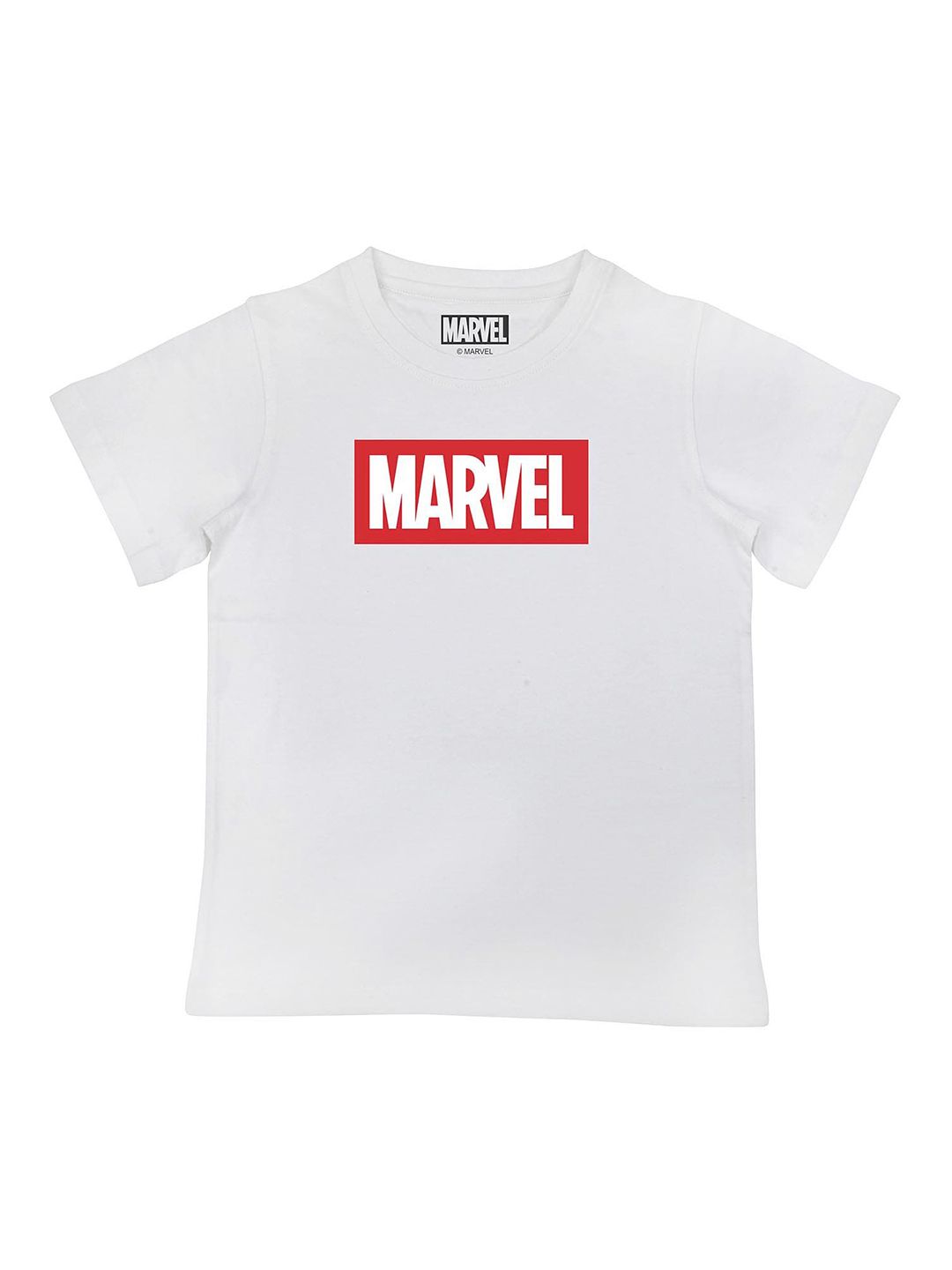 Marvel by Wear Your Mind Boys White Marvel Printed T-shirt-picture-13