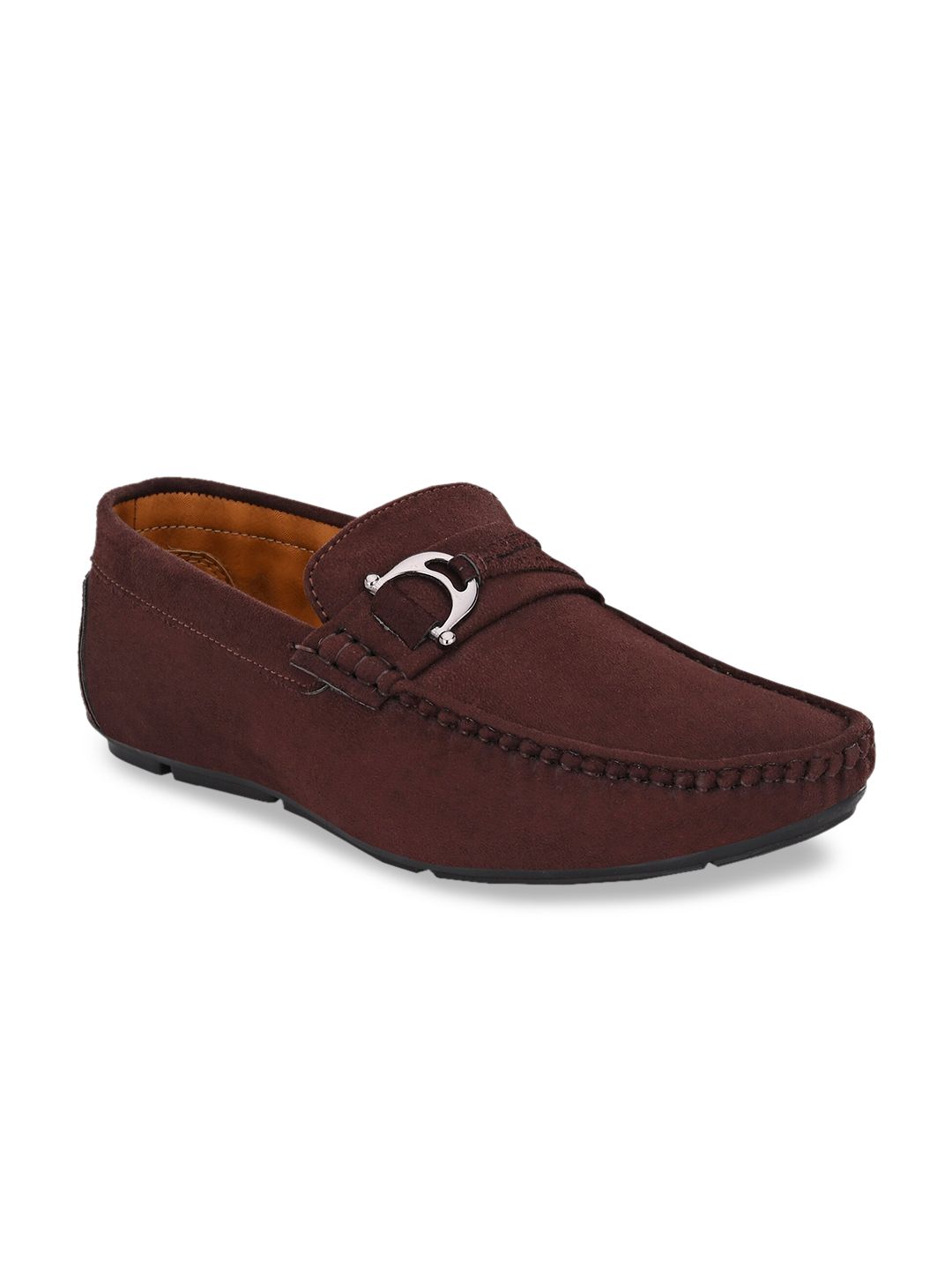 ALBERTO MORENO Men Brown Penny Loafers Loafers