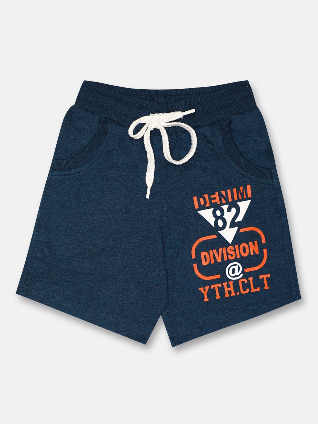 CHIMPRALA Unisex Kids Blue Cotton Printed Mid-Rise Regular Shorts-picture-24