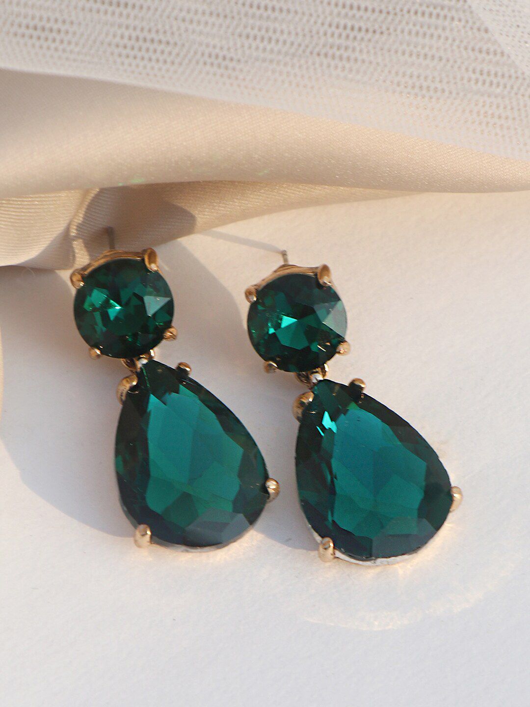 JOKER & WITCH Green Contemporary Drop Earrings-picture-35