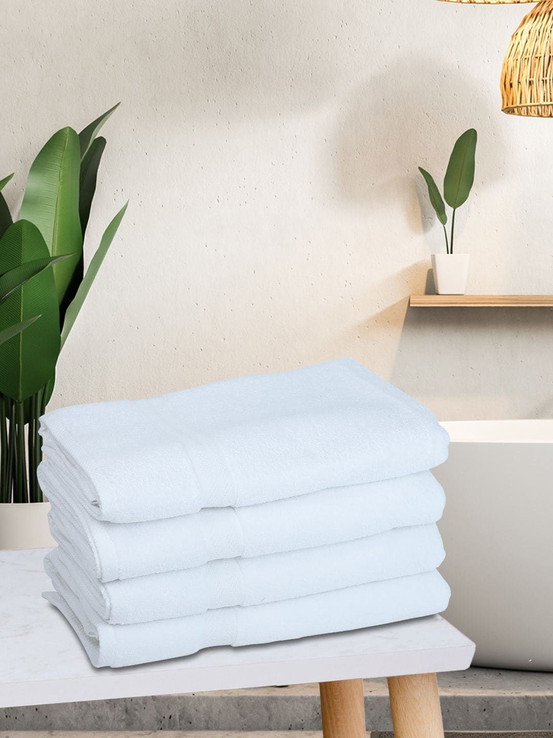 BIANCA Set Of 4 Pure Cotton Ultra-Fluffy Towels Bath Towels-image-24