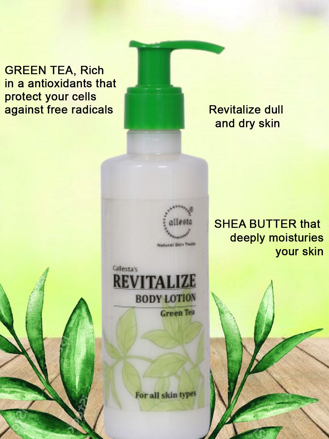 Callesta Women Revatilizing Green Tea Body Lotion 200 ml-image-23