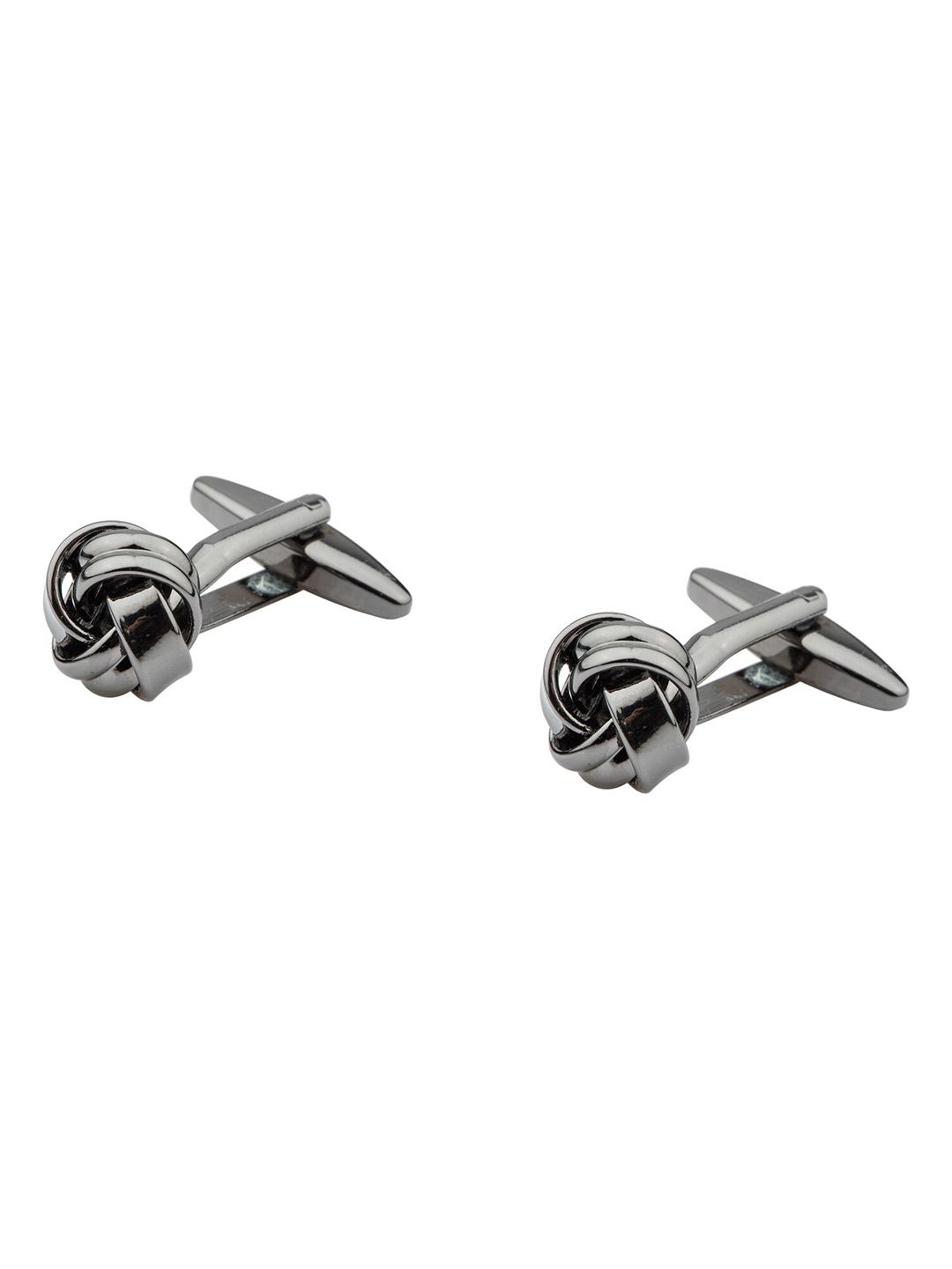 The Tie Hub Gunmetal-Toned Quirky Cufflink-picture-24