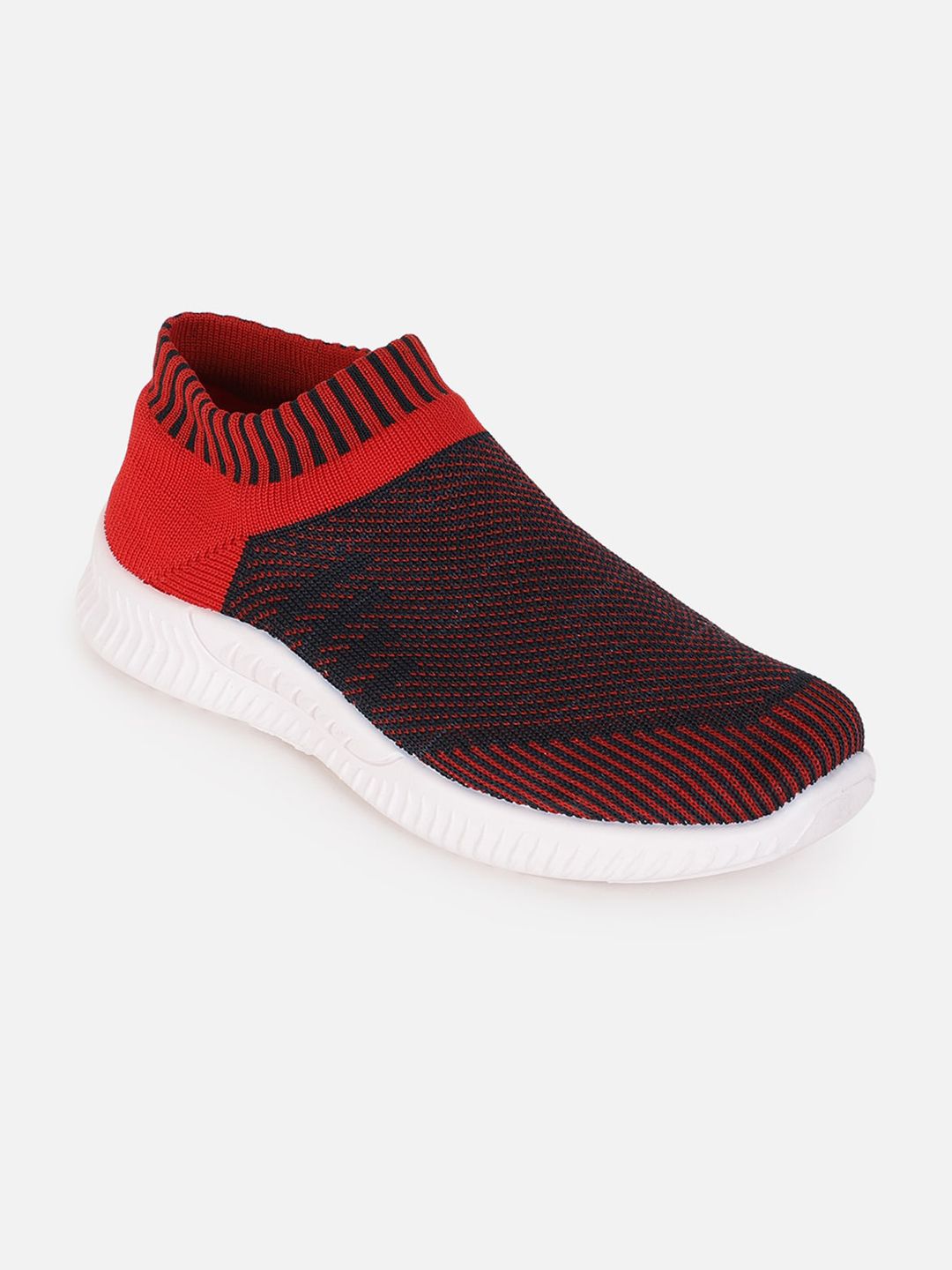 Kids Ville Boys Multicoloured Woven Design Slip-On Sneakers-picture-22