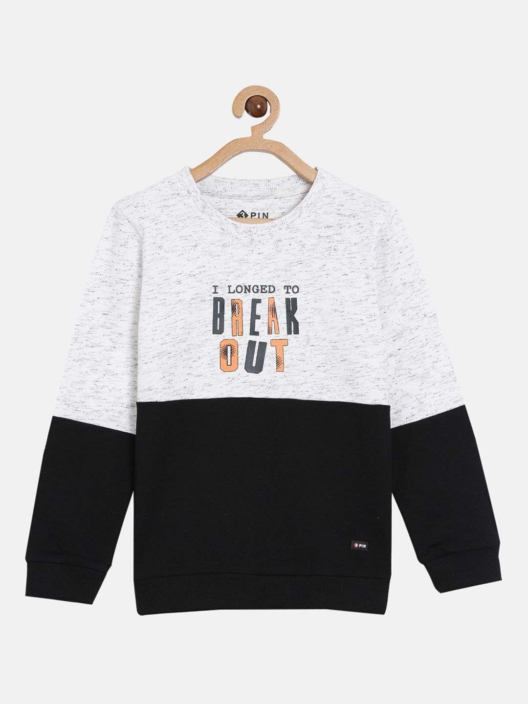 3PIN Boys Grey Colourblocked Sweatshirt-picture-39