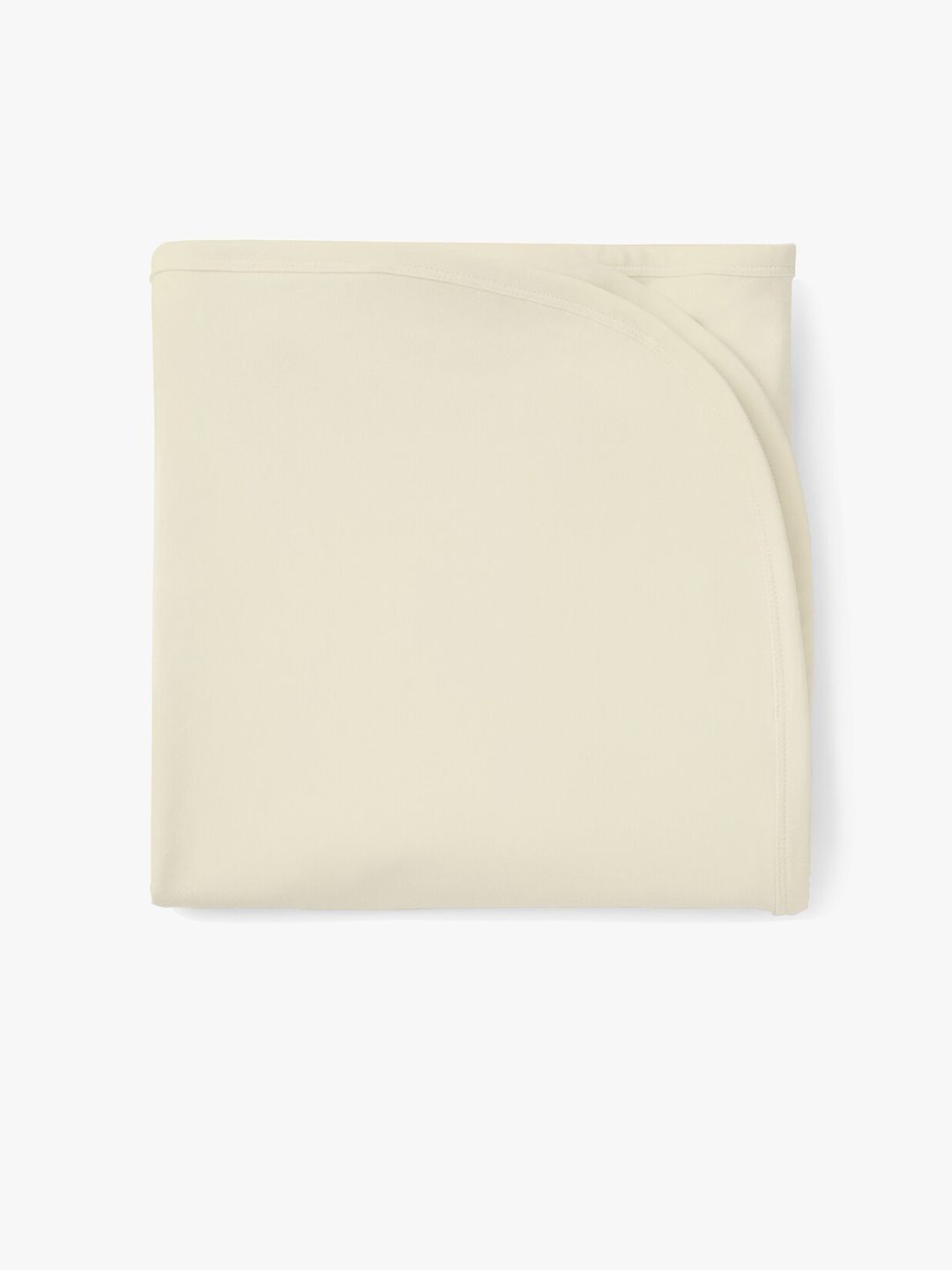 Softsens Infant Kids Cream-Coloured Solid Bamboo Swaddle-image-7
