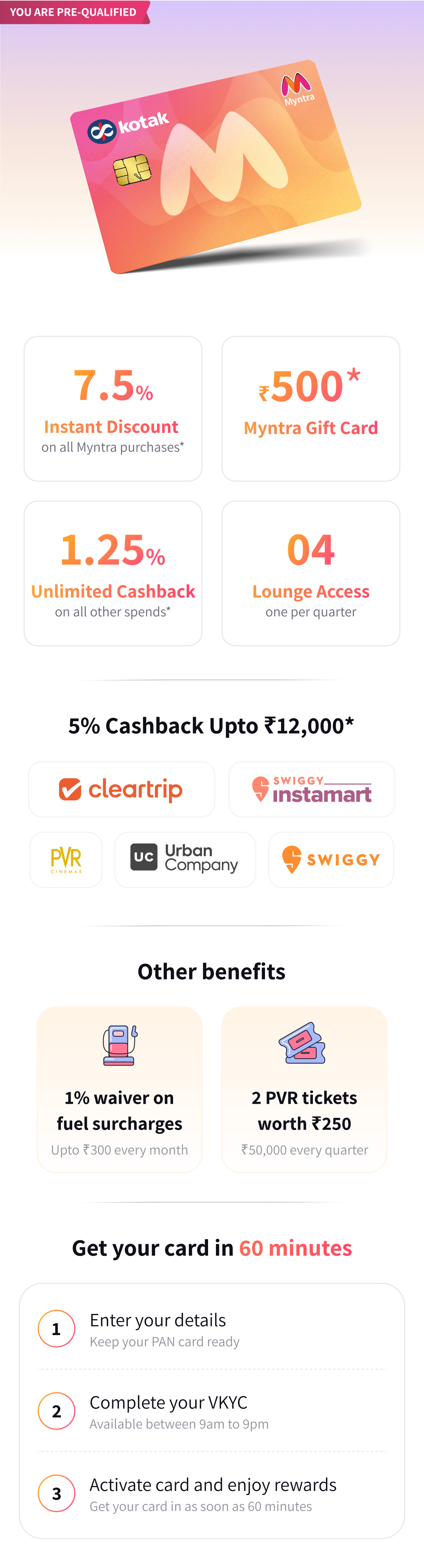 Myntra Kotak Credit Card