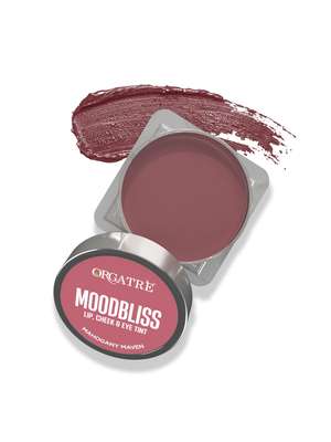 Orgatre All-in-One Moodbliss Lip Cheek & Eye Tint 8g - Mahogany Maven (8-10gm) by Myntra