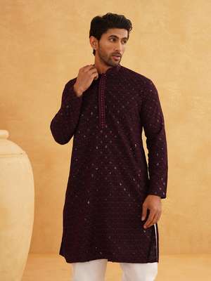SOJANYA Embroidered Pure Cotton Kurta