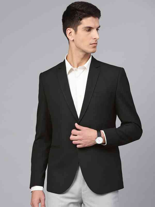 Black Men Suits Blazers Tossido - Buy Black Men Suits Blazers Tossido  online in India
