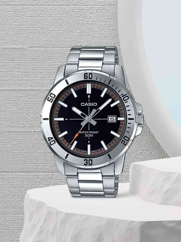 Casio Enticer Men Mtsp 1bvdf 1201 Silver Black Analog Watch 3923521 Htm  Accessories - Buy Casio Enticer Men Mtsp 1bvdf 1201 Silver Black Analog  Watch 3923521 Htm Accessories online in India