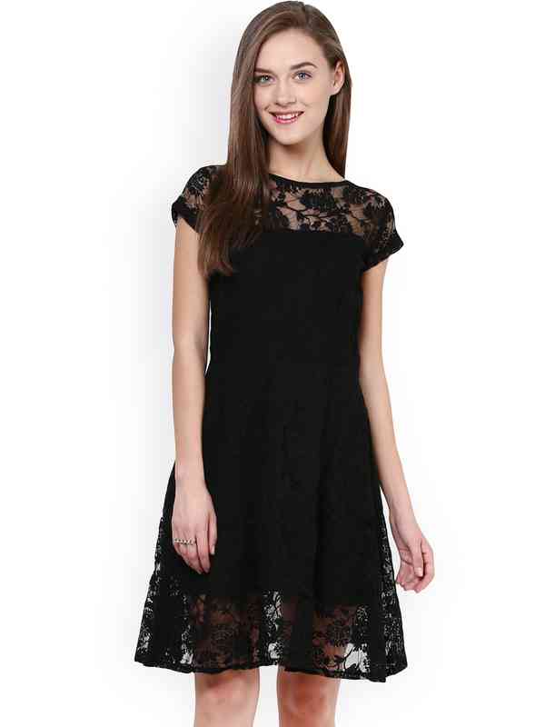 Black Lace Dresses - Buy Black Lace Dresses online in India