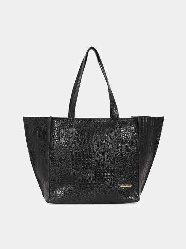 【Steve Madden】Perfora Drawstring Tote ★関税・送料無料★ steve-madden-BLACK-Punch-Tote.jpeg