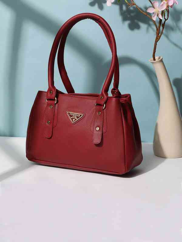 Fostelo Maroon Pu Handbag - Buy Fostelo Maroon Pu Handbag ...