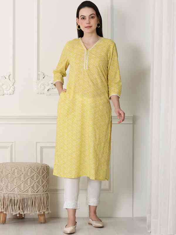 Aurelia Kurta Donna Bianca Ricamata – Tunica Dritta In Cotone, Vestibilità Regolare, Lavaggio A Mano - 4