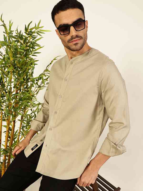 Collarless Shirts - Buy Collarless Shirts online in India