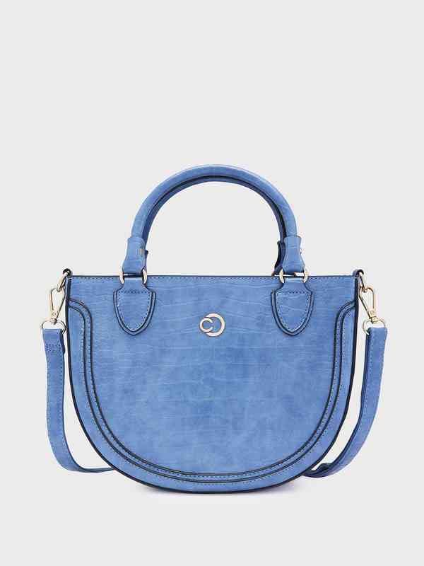 バッグ Vintage leather half moon hand bag Chic Leather Crescent Half Moon Bag – Wekome India